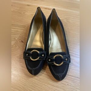 NIB Kelly & Katie Black Suede Shoes, size 6.5